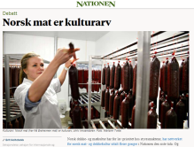 Faksimile frå Nationen.no 24. januar 2018