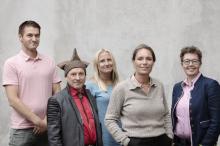Det nye utvalet er oppnemnt for perioden 2018-2021. F.v. Sigmund Løvåsen, Ande Somby, Sigrid Røyseng, Trude Gomnæs Ugelstad og Renée Rasmussen. Foto: Geir Mogen