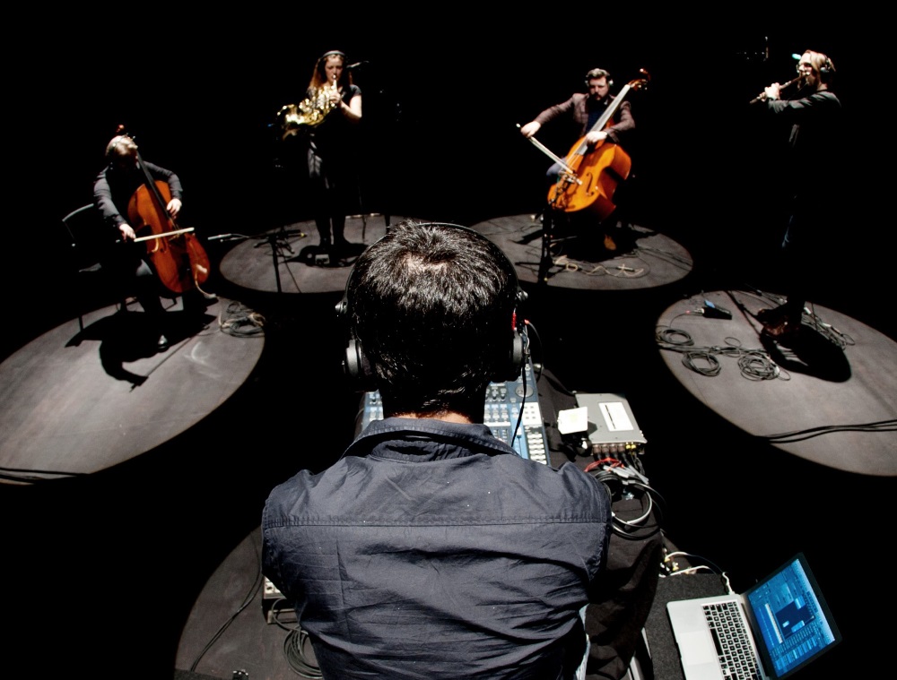 Hvordan skapes musikk i dag? 12 nye forskningsprosjekter skal nå gi svar. Illustrasjonsbilde: Musikkensemblet Lemur. Foto: lemur.fm