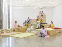 Nils Normanns arkitektoniske «play-library» var en del av utstillingen 
