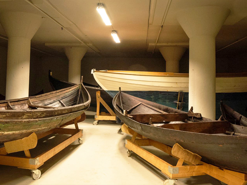 Tradisjonsbåter ved Norsk Maritimt Museum