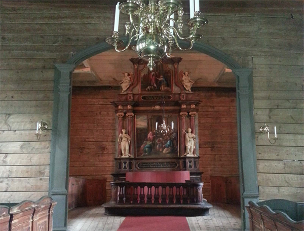 St. Jørgen kirke etter istandsettingen som følge av brannen i april 2013.  Foto: Bymuseet i Bergen v/ Anne Bjørke