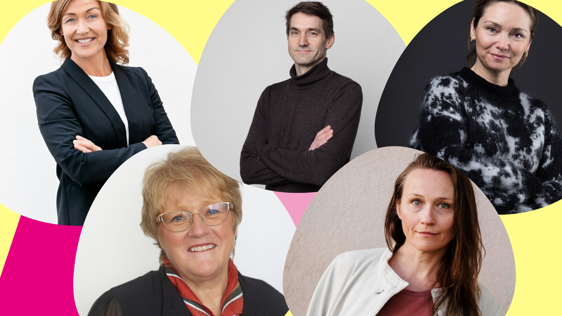 Portrett av bidragsytere. Trine Skei Grande, Kristin Danielsne, Ingrid Røynesdal og Sigmund Løvåsen